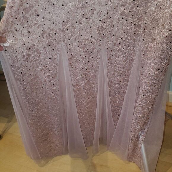 Sz XL One Shoulder Pink, Sparkle, Gown - Princess, Halloween, Formal, Party Long - Picture 5 of 16